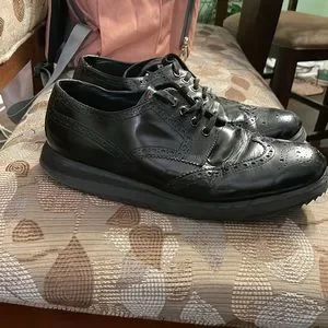 靴 vintage PRADA wing tip leather shoes PRADA MULTICOLOR PATENT LEATHER WINGTIP OXFORD MEN'S SHOES